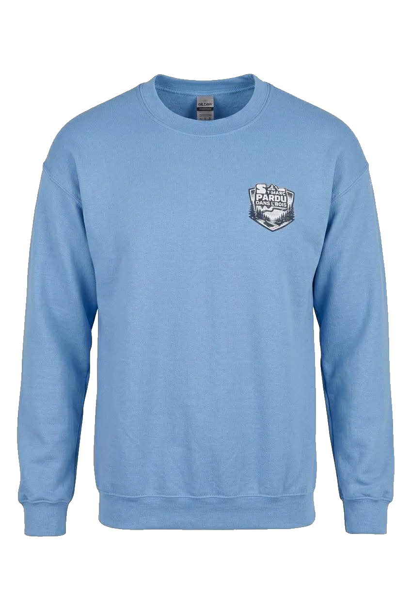 St-Marc Pardu dans L'bois merch crewneck bleu pale